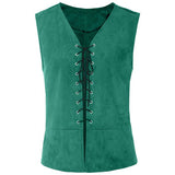 Mens Renaissance Steampunk Lace-up Vest Gothic Waistcoat