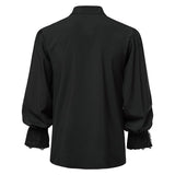 Mens Ruffled Pirate Victorian Renaissance Costume Shirt Cosplay Tops