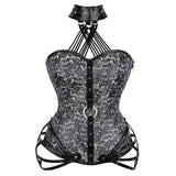 Steampunk Steel Boned Gothic Overbust Corsets