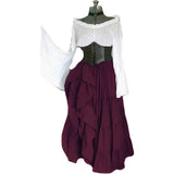 Off Shoulder Medieval Renaissance Corset A-line Renaissance Costumes Dress