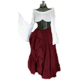 Off Shoulder Medieval Renaissance Corset A-line Renaissance Costumes Dress