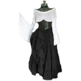 Off Shoulder Medieval Renaissance Corset A-line Renaissance Costumes Dress