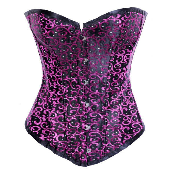 Premium Classic Fashion Tapestry Brocade Bodice Overbust Corset