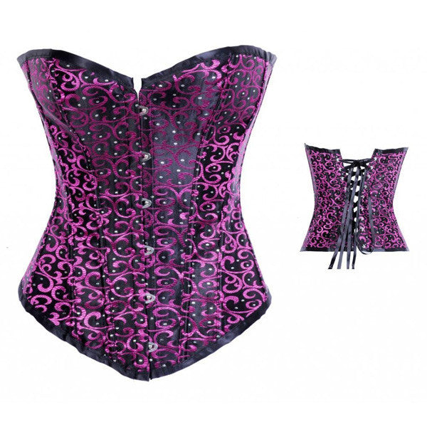 Premium Classic Fashion Tapestry Brocade Bodice Overbust Corset