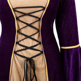 Renaissance Halloween Costume Women Medieval Dress Velvet Queen Dresses