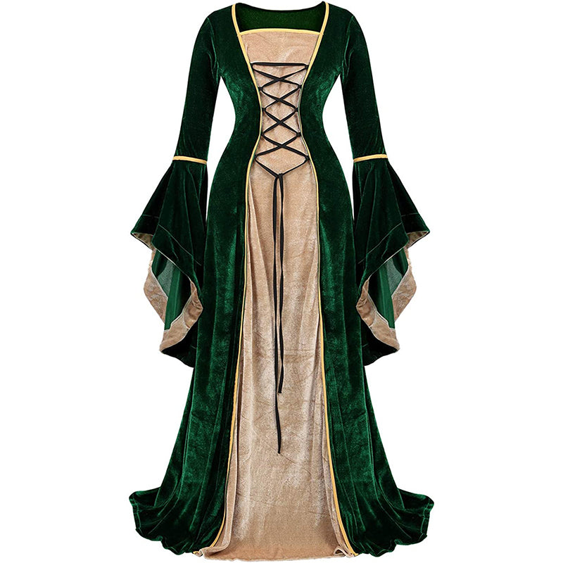 Renaissance Halloween Costume Women Medieval Dress Velvet Queen Dresse Hiipps Renaissance Halloween Costume Women Medieval Dress Velvet Queen Dresse Hiipps