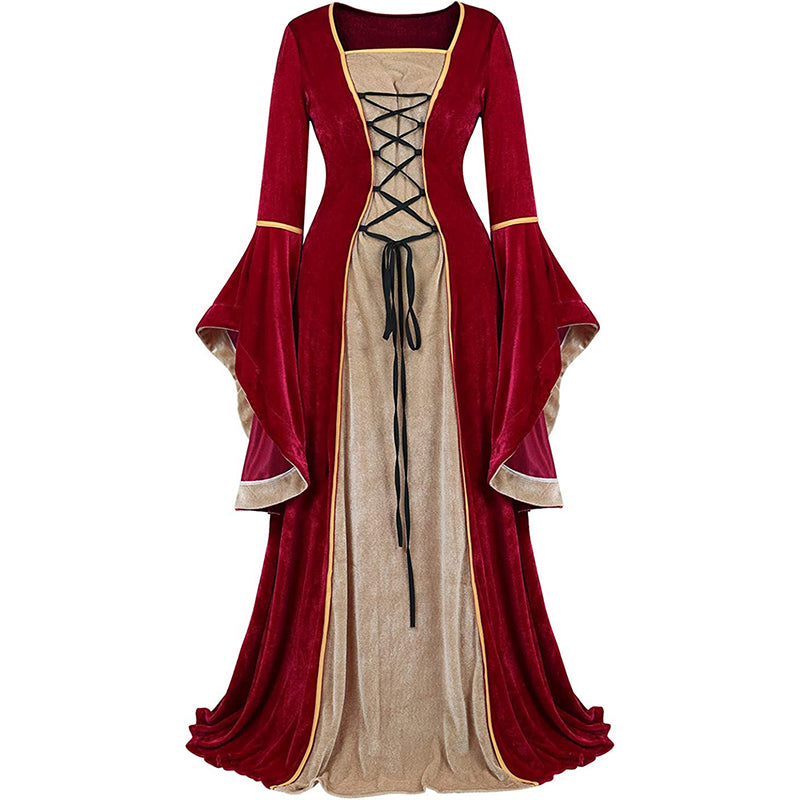 Renaissance Halloween Costume Women Medieval Dress Velvet Queen Dresse Hiipps Renaissance Halloween Costume Women Medieval Dress Velvet Queen Dresse Hiipps