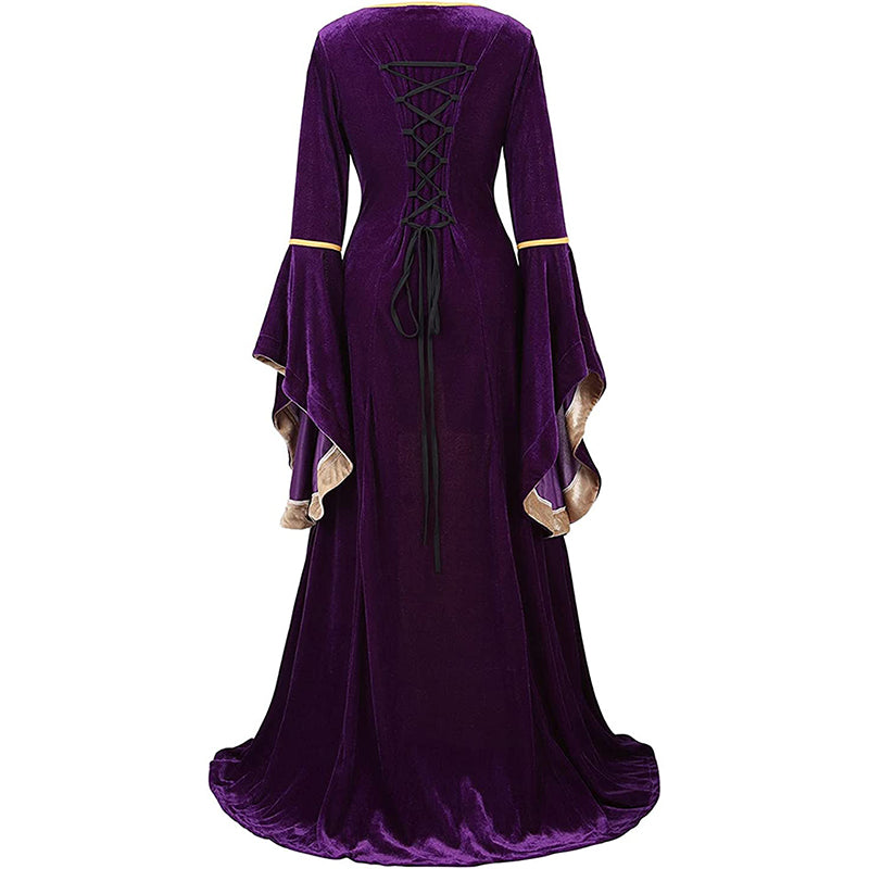Renaissance Halloween Costume Women Medieval Dress Velvet Queen Dresse – Hiipps Renaissance Halloween Costume Women Medieval Dress Velvet Queen Dresse – Hiipps