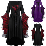 Renaissance Retro Medieval Dresses Halloween Plus Size Gothic Cosplay Costumes