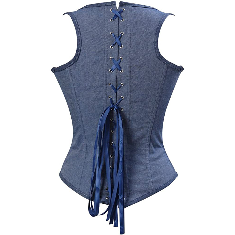 Renaissance Steampunk Halloween Victorian Underbust Corsets Vest