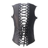 Sexy Satin Underbust Waist Trainer Black Cincher Corset