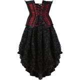 Steampunk Corsets Skirt Burlesque Halloween Costume Set