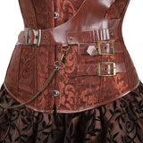 Steampunk Gothic Corset and Skirt Set Halloween Costumes