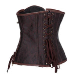 Steampunk Chain Lace Embroidered Waist Cincher Underbust Corset