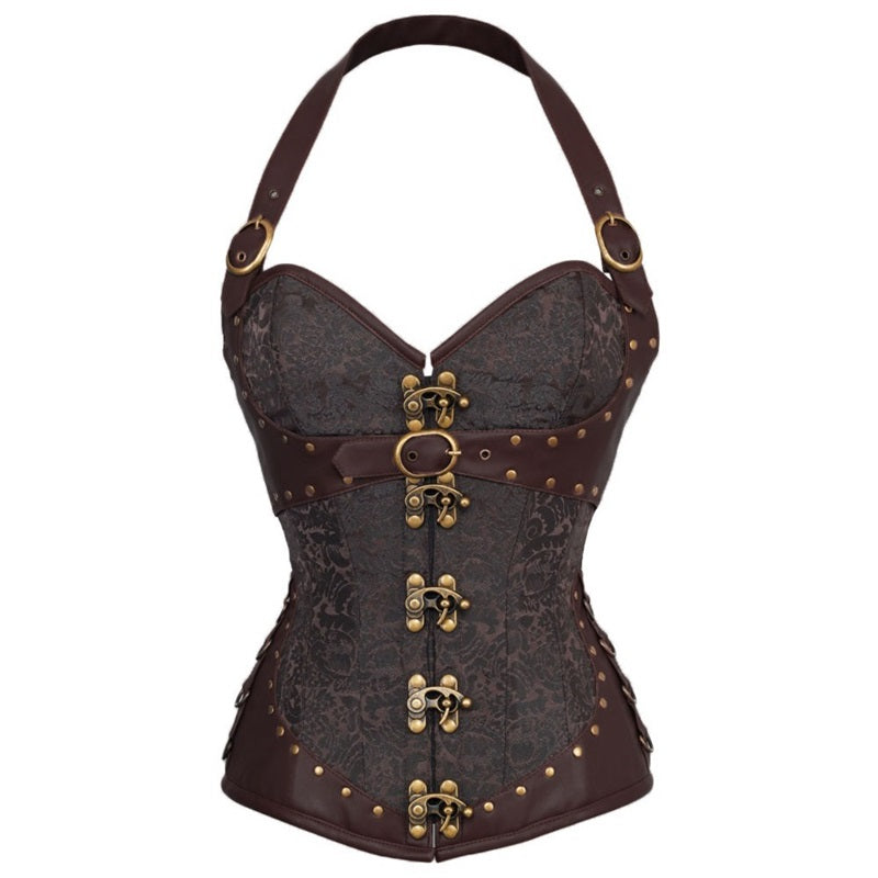 Steampunk Steel Boned Gothic Overbust Corsets