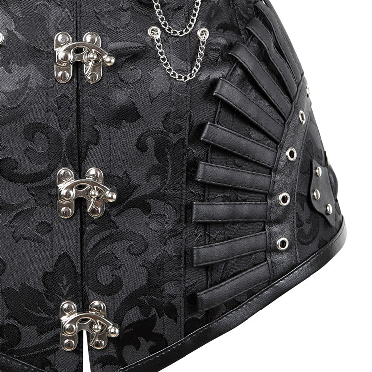 Steampunk Steel Boned Gothic Overbust  Corsets