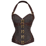 Steampunk Steel Boned Gothic Overbust Corsets