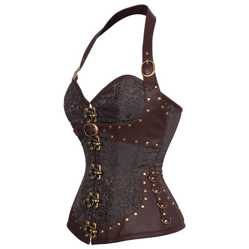Steampunk Steel Boned Gothic Overbust Corsets