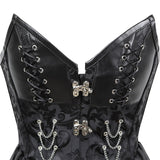 Steampunk Steel Boned Gothic Overbust  Corsets