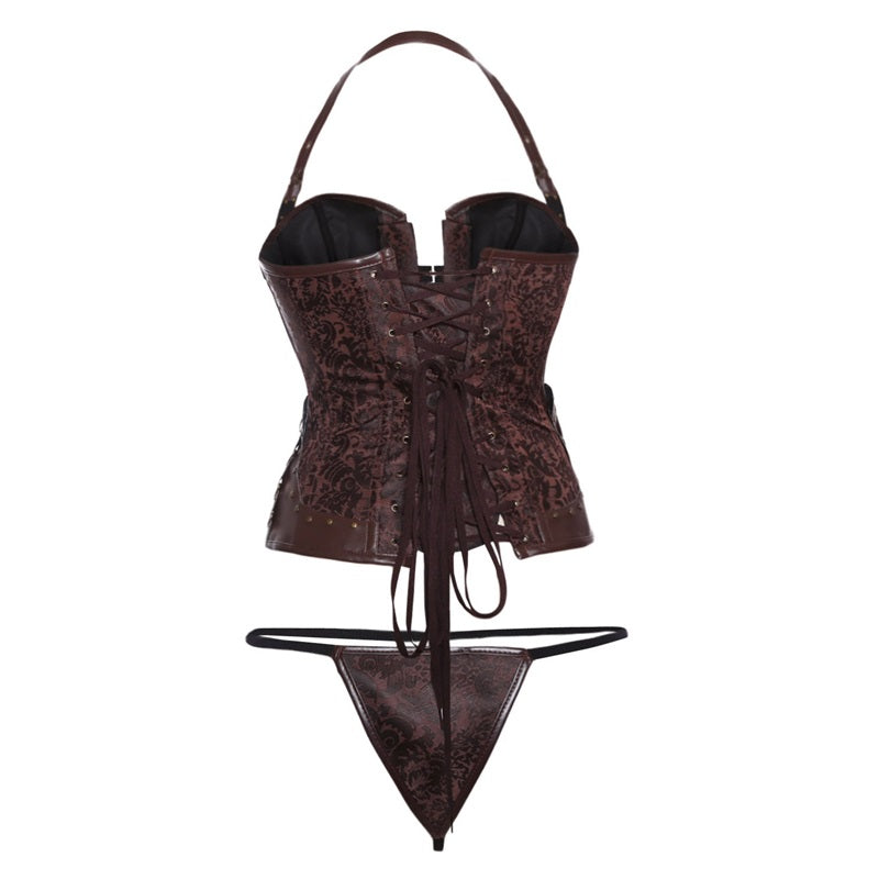 Steampunk Steel Boned Gothic Overbust Corsets
