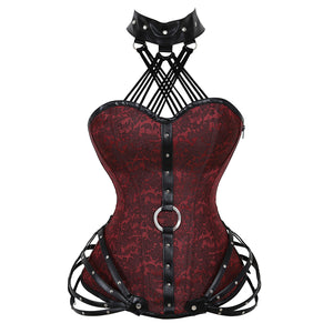 Steampunk Steel Boned Gothic Overbust Corsets