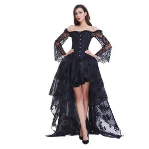 Women's Gothic Vintage Victorian Ball Gown Corset Dress