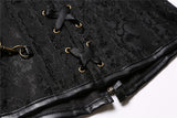 Victorian Zipper Belt Chain Leather Steampunk Corsets Vest