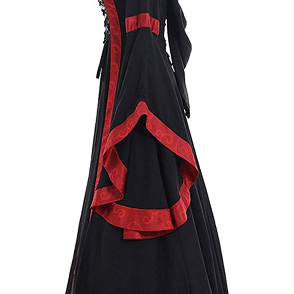 Vampire Dress for Women Flared Sleeve Medieval Victorian Dress