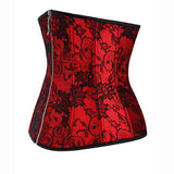 Vintage Sexy Zipper Brocade Cosplay Hourglass Underbust Corsets