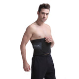 Waist Trimmer Belt for Men Premium Stomach Wrap Slim Sweat Sport Black