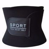 Waist Trimmer Belt for Men Premium Stomach Wrap Slim Sweat Sport Black