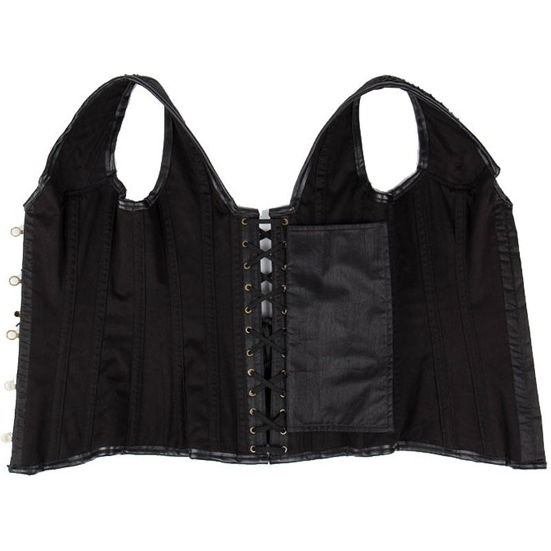 Women's Gothic Steampunk Overbust Corsets with Chains