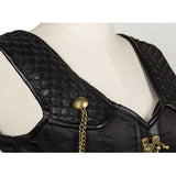 Women's Gothic Steampunk Overbust Corsets with Chains