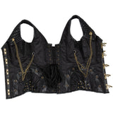Women's Gothic Steampunk Overbust Corsets with Chains