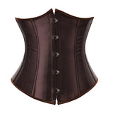 Women's Lace Up Boned Underbust Waist Trainer Corset