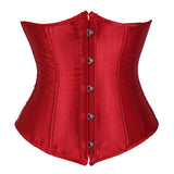 Women's Lace Up Boned Underbust Waist Trainer Corset