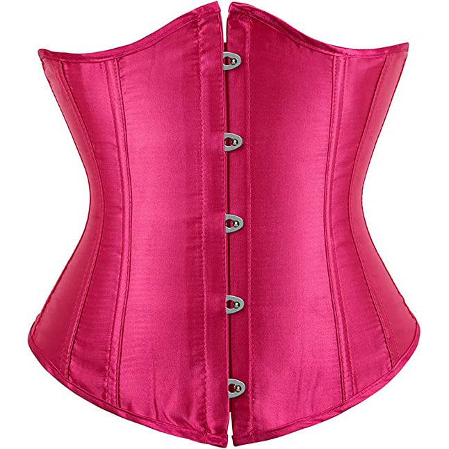 Women's Lace Up Boned Underbust Waist Trainer Corset