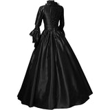 Women's Long Sleeve Medieval Dress Floor Length Cosplay Dress