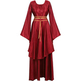 Women's Medieval Renaissance Long Dress Costumes Irish Cosplay Retro Gown