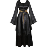 Women's Medieval Renaissance Long Dress Costumes Irish Cosplay Retro Gown