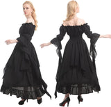 Women's Victorian Renaissance Costume Witch Medieval Wedding Dress