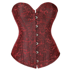 Women's Vintage Palace Body Shaper Strapless Overbust Corset