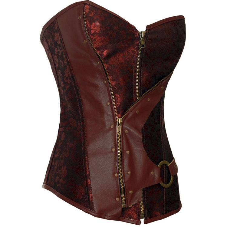 Women's Steampunk Classic Gothic Overbust Corset