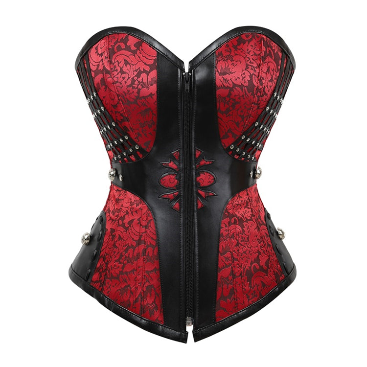 Women's Steel Boned Gothic Steampunk  Waist Corset