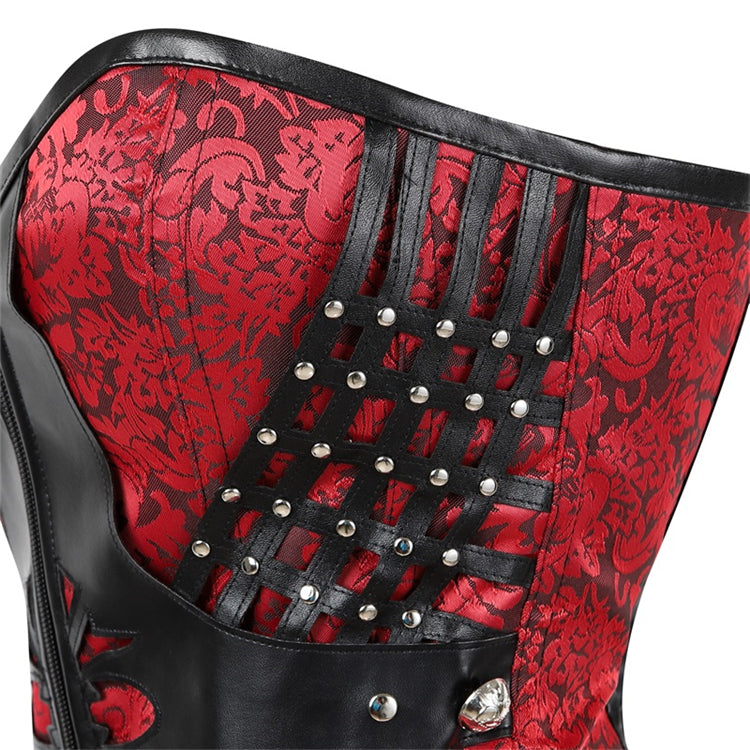 Women's Steel Boned Gothic Steampunk  Waist Corset
