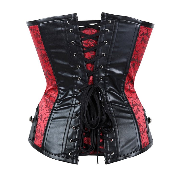 Women's Steel Boned Gothic Steampunk  Waist Corset