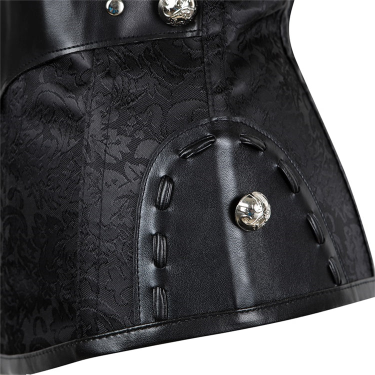 Women's Steel Boned Gothic Steampunk  Waist Corset