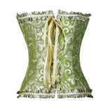 Womens Fashion Satin Classic Sweetheart Brocade Overbust Corset