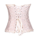 Womens Fashion Satin Classic Sweetheart Brocade Overbust Corset