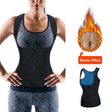 Zip Waist Cincher Vest Neoprene Sauna Suit